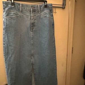 Classic Blue Denim Skirt